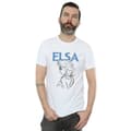 Miniatyrbilde 2 av 3: Disney Mens Frozen Elsa Profile Sketch T-Shirt