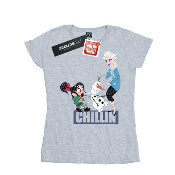 Disney Dam/Tjej Wreck It Ralph Elsa And Vanellope T-shirt i bomull