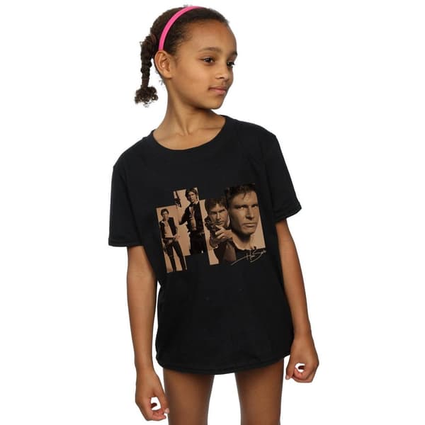 Star Wars Girls Han Solo Photoshoot Cotton T-Shirt