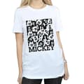 Miniatyrbilde 4 av 5: Disney Womens/Ladies Mickey Mouse Grid Cotton Boyfriend T-Shirt