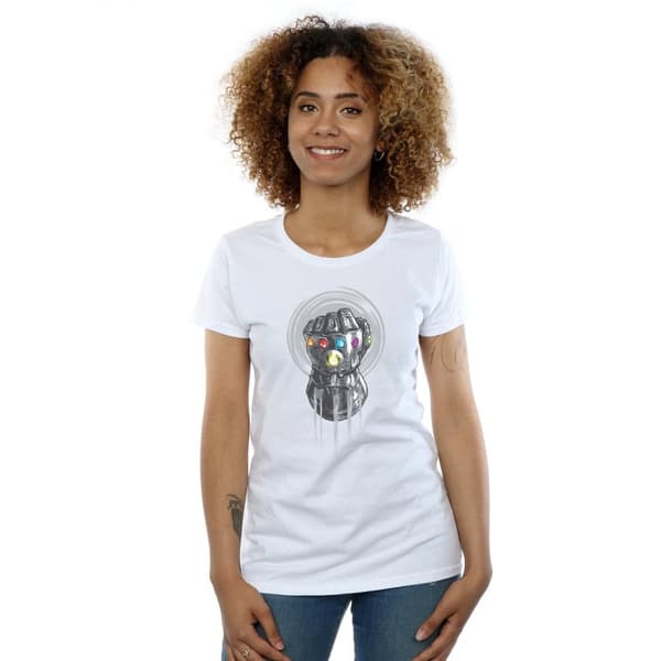 Marvel Womens/Ladies Avengers Infinity War Power Fist Cotton T-Shirt