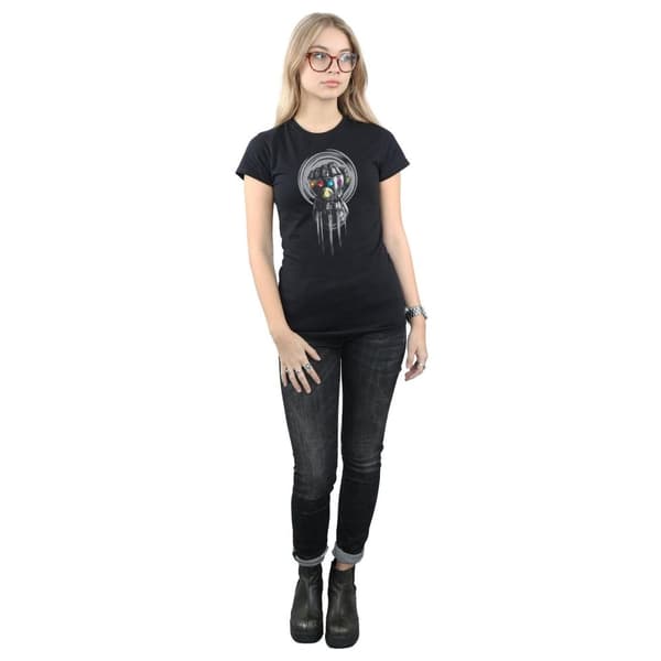 Marvel Dam/Tjej Avengers Infinity War Power Fist T-shirt i bomull