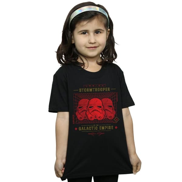 Star Wars Girls Stormtrooper Legion Grid Cotton T-Shirt