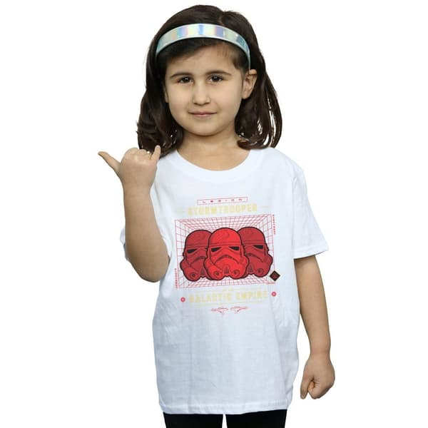 Star Wars Girls Stormtrooper Legion Grid Cotton T-Shirt