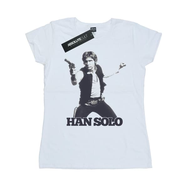 Star Wars Womens/Ladies Han Solo Retro Photo Cotton T-Shirt