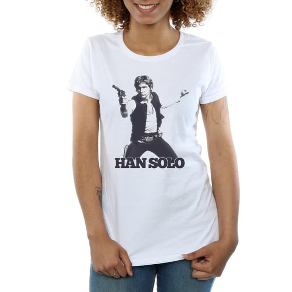 Star Wars Womens/Ladies Han Solo Retro Photo Cotton T-Shirt