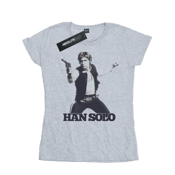 Star Wars Womens/Ladies Han Solo Retro Photo Cotton T-Shirt