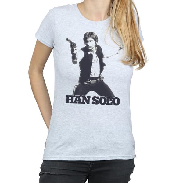 Star Wars Womens/Ladies Han Solo Retro Photo Cotton T-Shirt