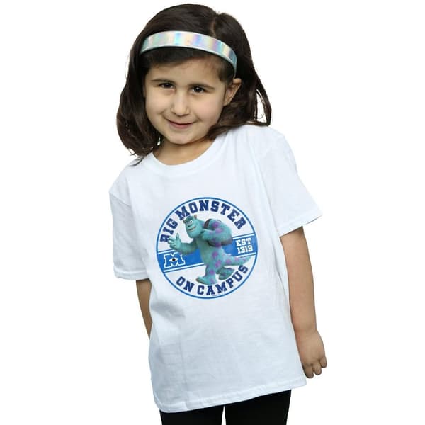 Disney T-shirt i bomull för flickor - Monsters University Monster On Campus