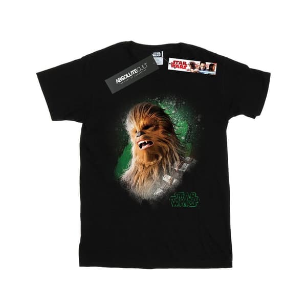Star Wars Girls The Last Jedi Chewbacca Brushed Cotton T-Shirt