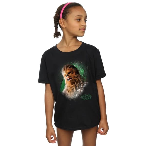 Star Wars Chewbacca T-shirt i borstad bomull från De sista Jedi - flickor