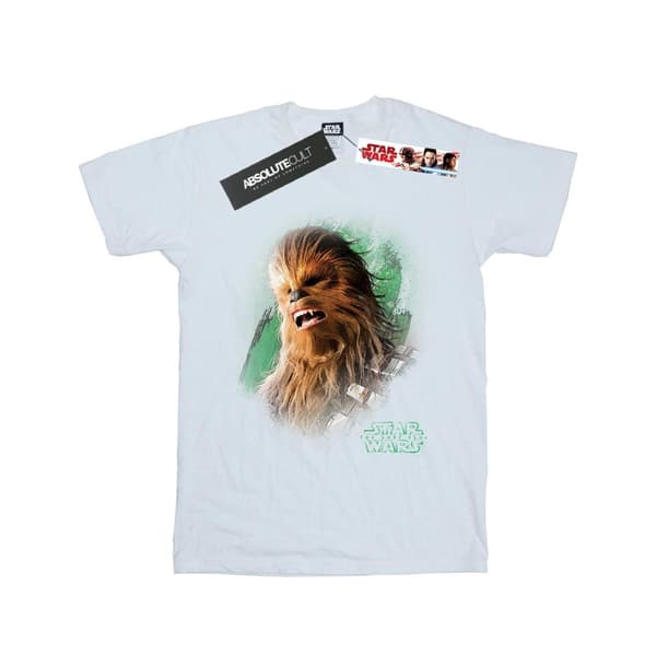 Star Wars Girls The Last Jedi Chewbacca Brushed Cotton T-Shirt