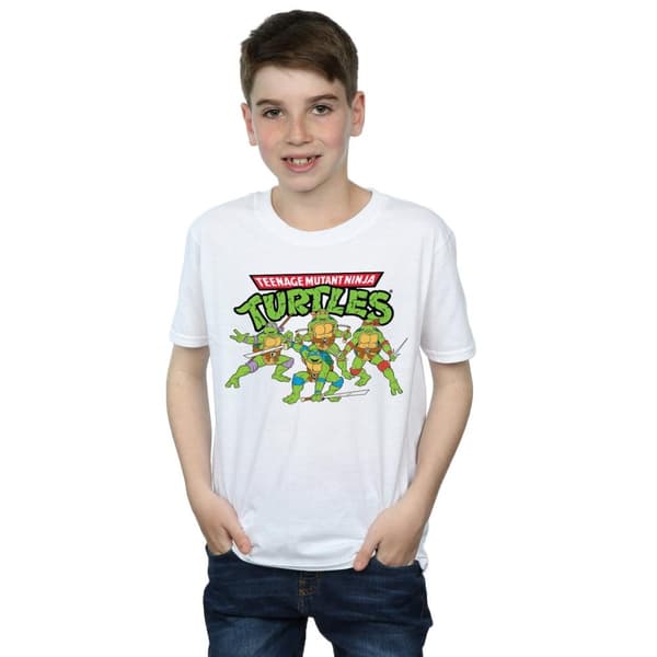 TMNT Boys Classic Cartoon Squad T-Shirt