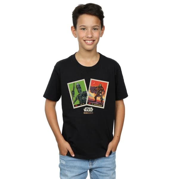 Star Wars Pojkar - The Mandalorian - T-shirt med samlarkort