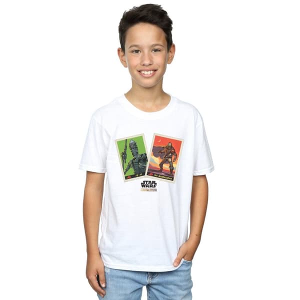 Star Wars Pojkar - The Mandalorian - T-shirt med samlarkort