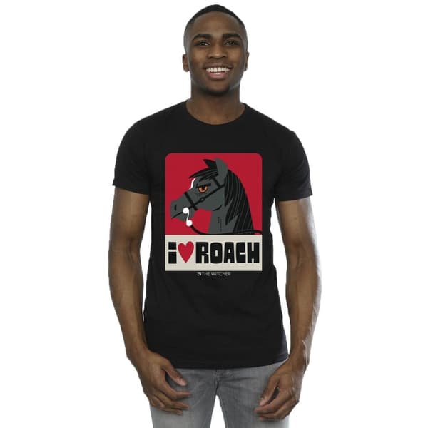Netflix Mens The Witcher I Heart Roach T-Shirt