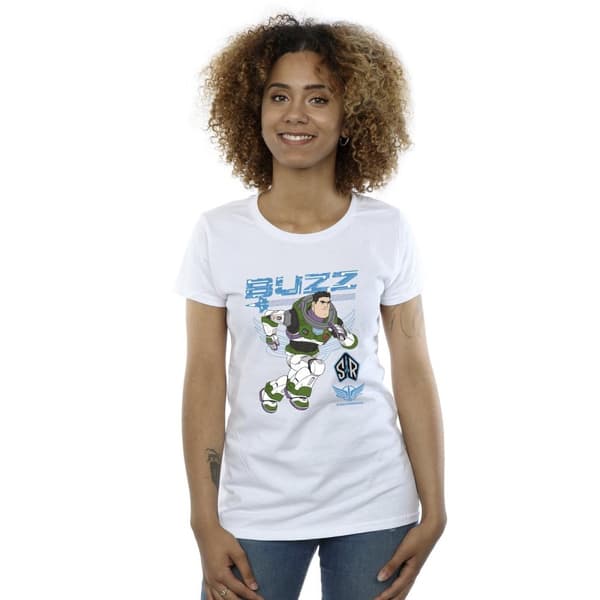 Disney Womens/Ladies Lightyear Buzz Run To Action Cotton T-Shirt