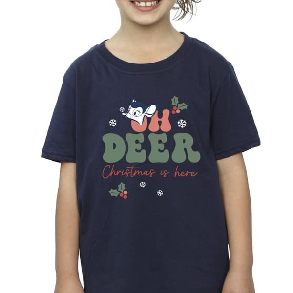 Disney Girls Bambi Oh Deer Cotton T-Shirt