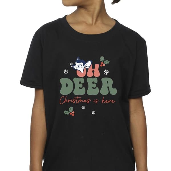 Disney Girls Bambi Oh Deer Cotton T-Shirt