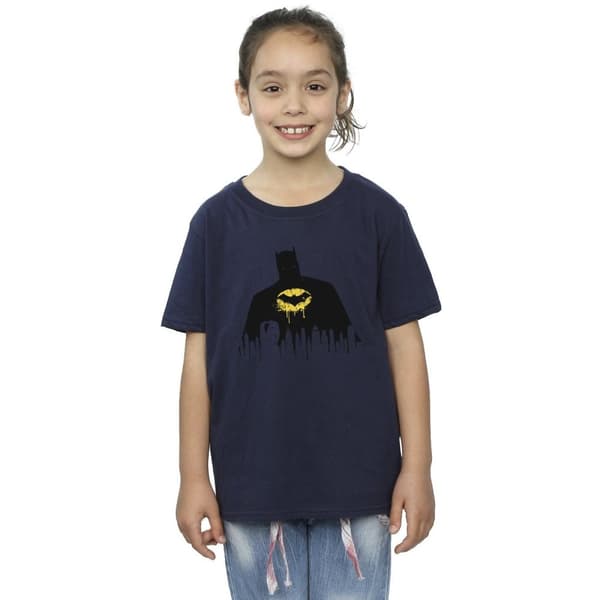 DC Comics Batman Shadow Paint T-shirt i bomull för flickor