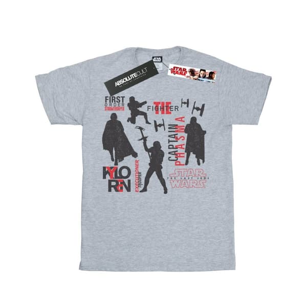 Star Wars Girls The Last Jedi First Order Silhouettes Cotton T-Shirt