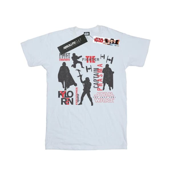 Star Wars Girls The Last Jedi First Order Silhouettes Cotton T-Shirt