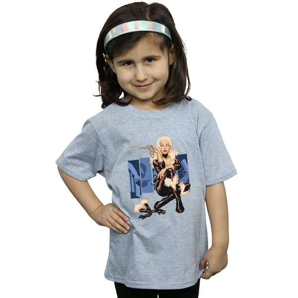 Marvel Girls Black Cat Cover Cotton T-Shirt
