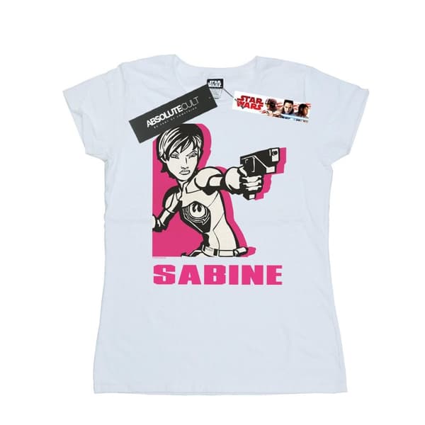Star Wars Dam/Tjej Rebels Sabine T-shirt i bomull