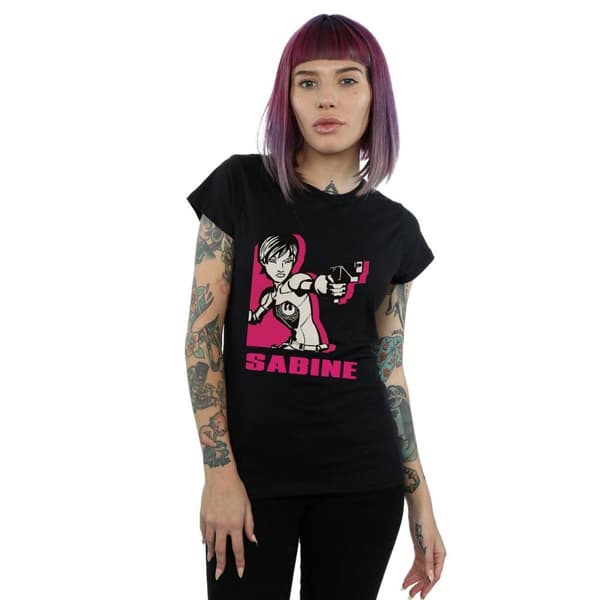Star Wars Dam/Tjej Rebels Sabine T-shirt i bomull