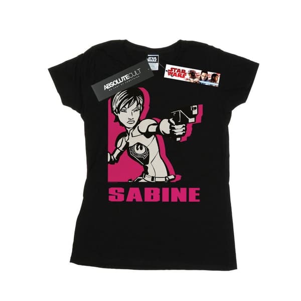 Star Wars Dam/Tjej Rebels Sabine T-shirt i bomull