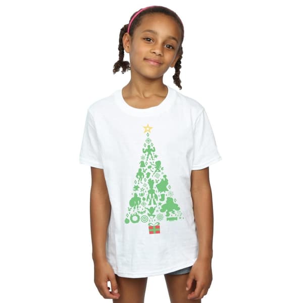Marvel Girls Avengers Christmas Tree Cotton T-Shirt