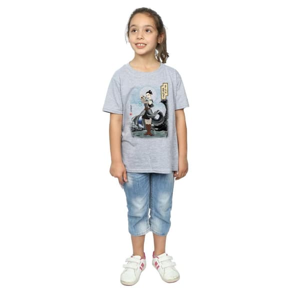 Star Wars Den sista Jedi-japanska Rey bomulls-T-shirt för flickor