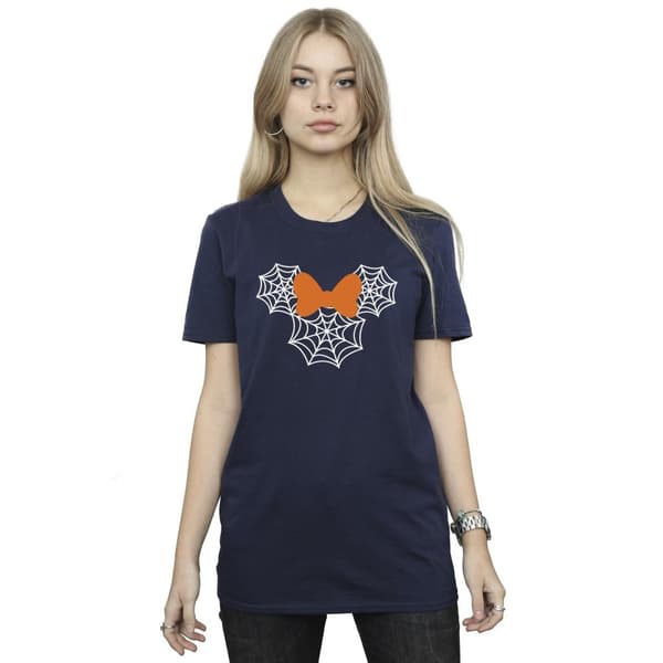 Disney Dam/Lady Minnie Mouse - Boyfriend-t-shirt i bomull med spindelvävshuvud