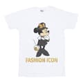 Miniatyrbillede 1 af 4: Disney Womens/Ladies Minnie Mouse Fashion Icon Cotton Boyfriend T-Shirt