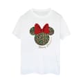 Miniatyrbild 1 av 3: Disney Dam/Lady Minnie Mouse Leopard Christmas Boyfriend T-shirt i bomull