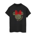 Miniatyrbild 1 av 4: Disney Dam/Lady Minnie Mouse Leopard Christmas Boyfriend T-shirt i bomull