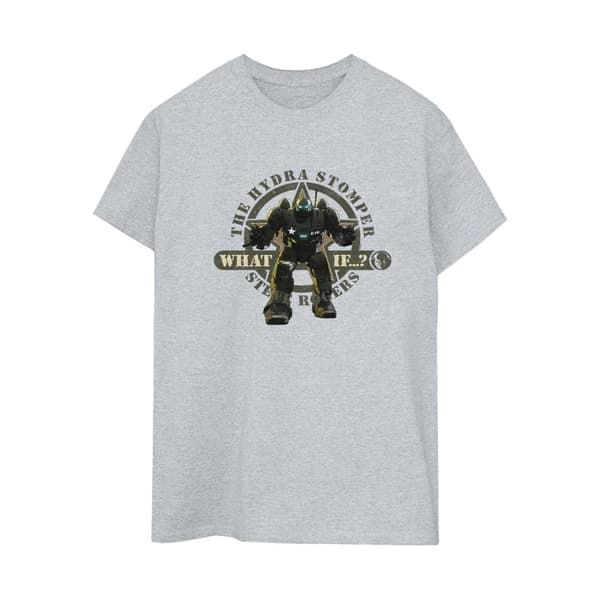 Marvel What If Hydra Stomper Rodgers - pojkvänströja i bomull för damer/damer Sports Grey 3XL