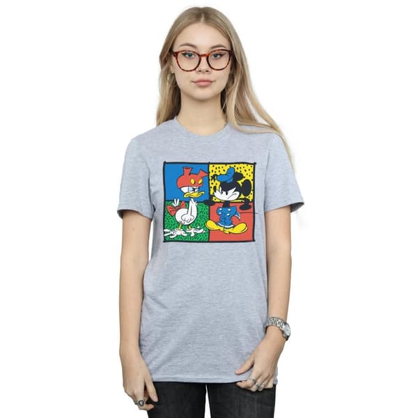 Disney Dam/Tjej Musse Pigg Donald Clothes Swap Bomull Boyfriend T-shirt