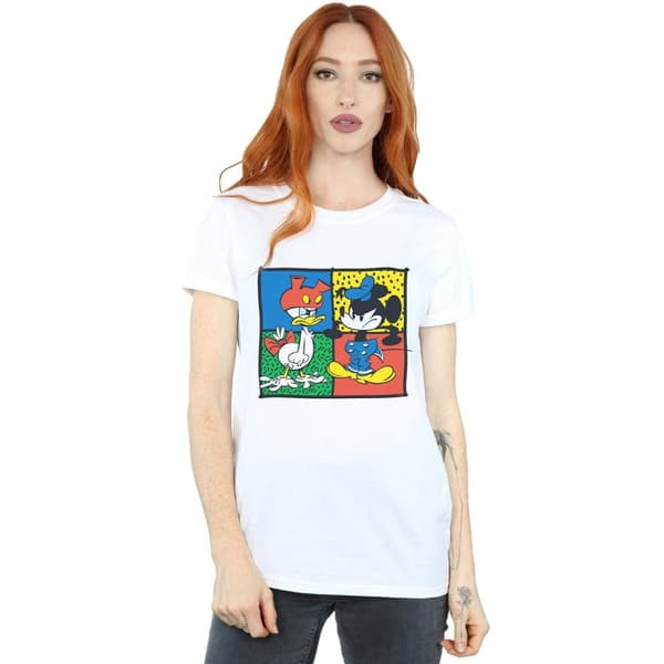 Disney Dam/Tjej Musse Pigg Donald Clothes Swap Bomull Boyfriend T-shirt