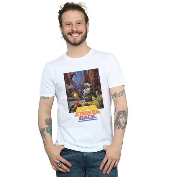 Star Wars T-shirt med Yoda-affisch för herrar