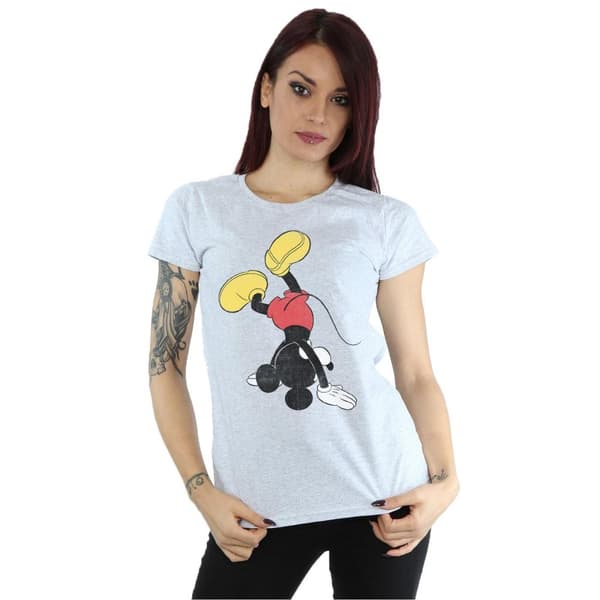 Disney Dam/Tjej Musse Pigg upp och ner t-shirt i bomull