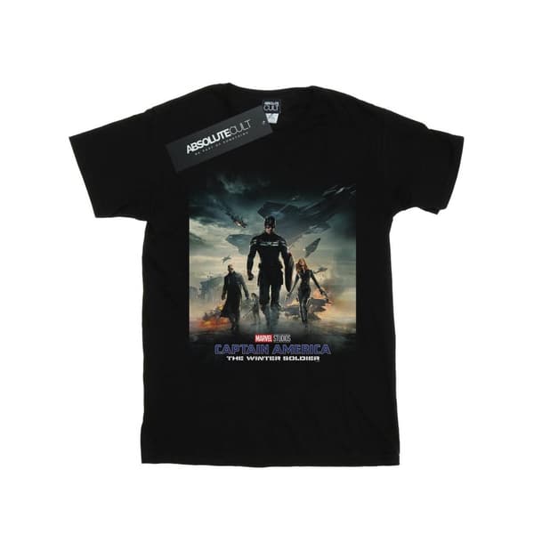 Marvel Studios Mens Captain America The Winter Soldier Poster T-Shirt