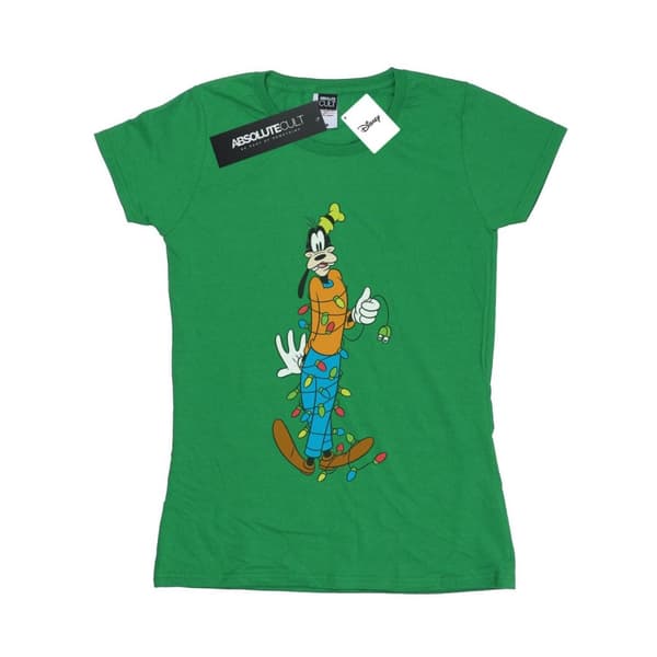 Disney Dam/Tjej - Goofy Christmas Lights - Bomulls-T-shirt