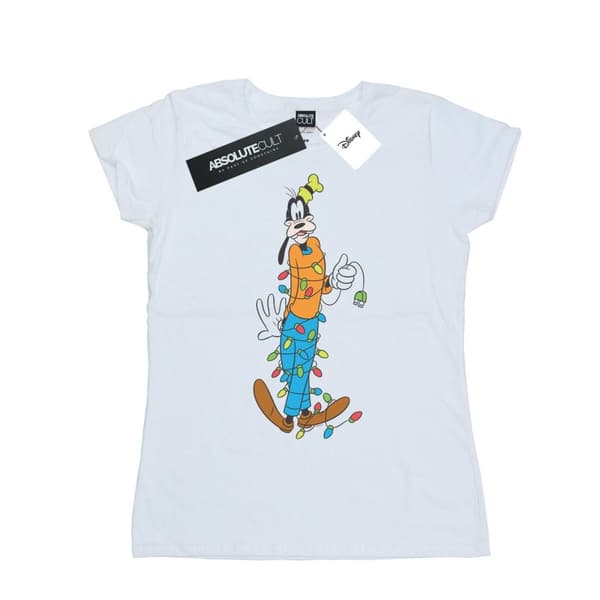Disney Dam/Tjej - Goofy Christmas Lights - Bomulls-T-shirt