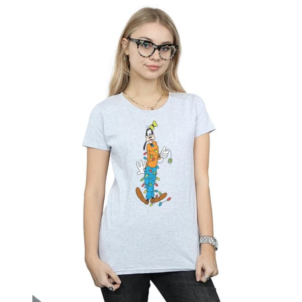 Disney Dam/Tjej - Goofy Christmas Lights - Bomulls-T-shirt
