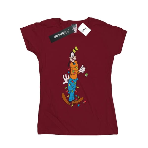 Disney Dam/Tjej - Goofy Christmas Lights - Bomulls-T-shirt