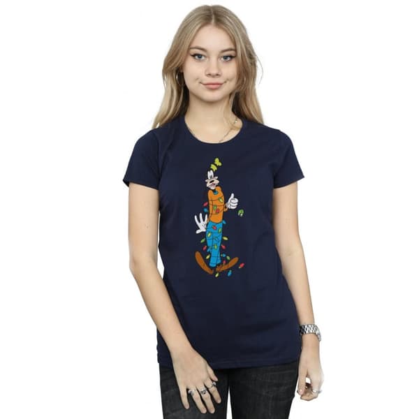 Disney Dam/Tjej - Goofy Christmas Lights - Bomulls-T-shirt