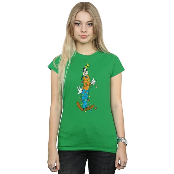Disney Dam/Tjej - Goofy Christmas Lights - Bomulls-T-shirt