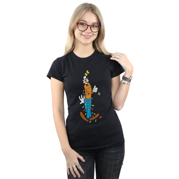 Disney Dam/Tjej - Goofy Christmas Lights - Bomulls-T-shirt