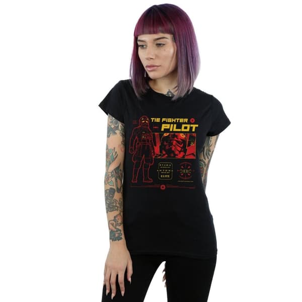 Star Wars Womens/Ladies Tie Fighter Pilot Cotton T-Shirt